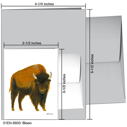 Bison, Greeting Card (8600)