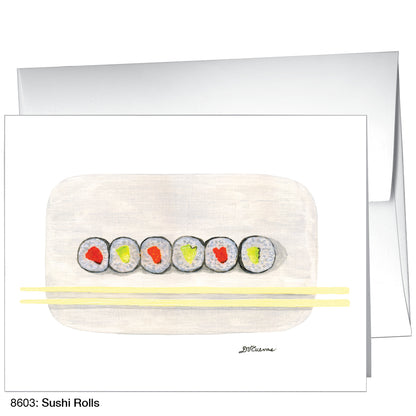 Sushi Rolls, Greeting Card (8603)