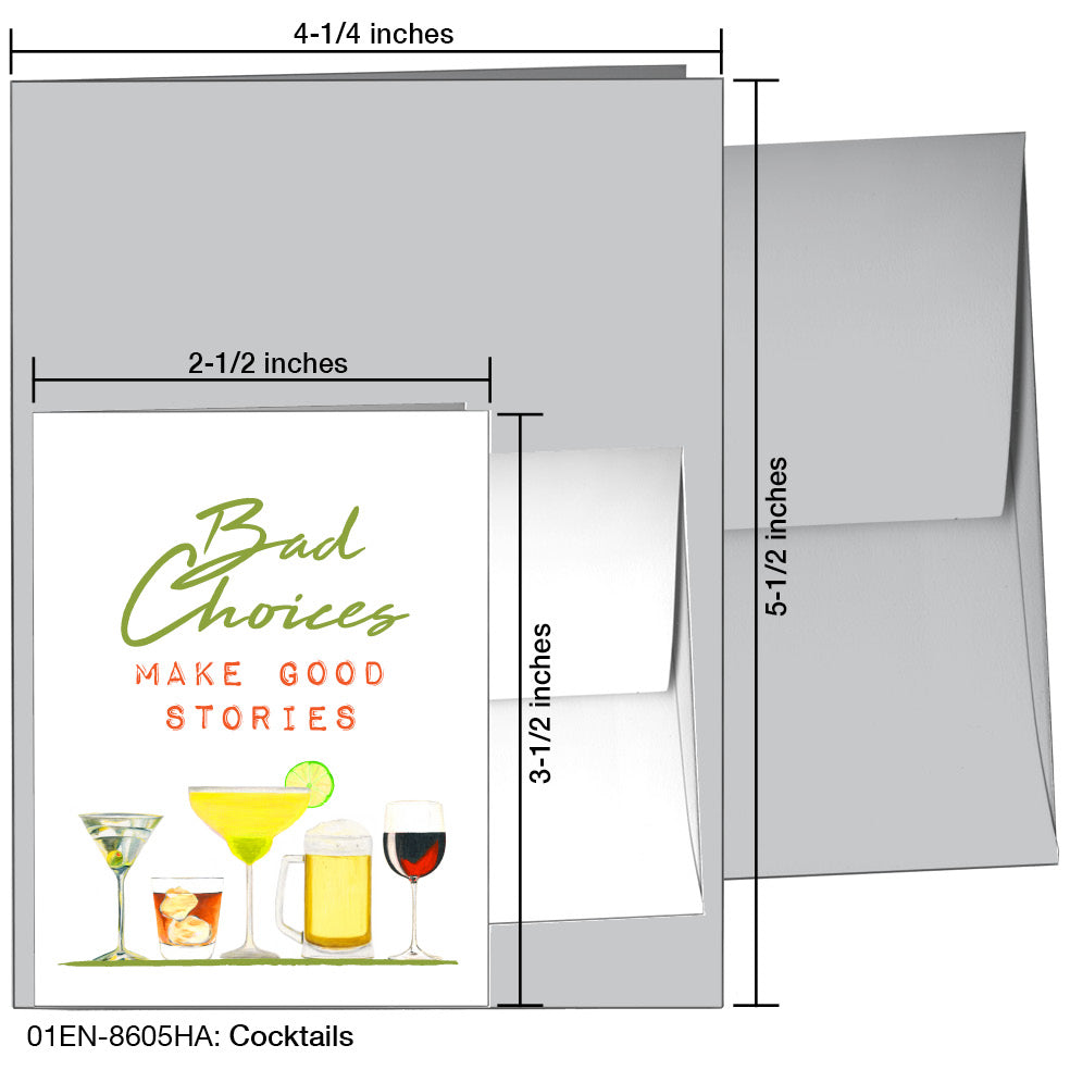 Cocktails, Greeting Card (8605HA)