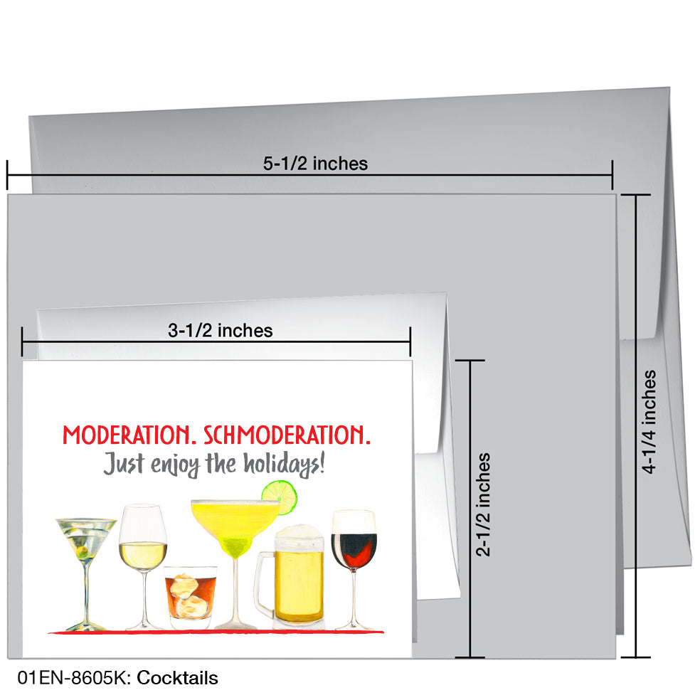 Cocktails, Greeting Card (8605K)