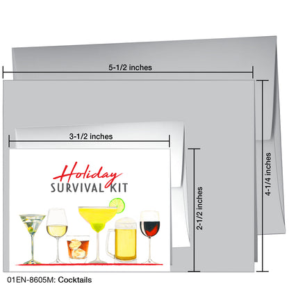 Cocktails, Greeting Card (8605M)