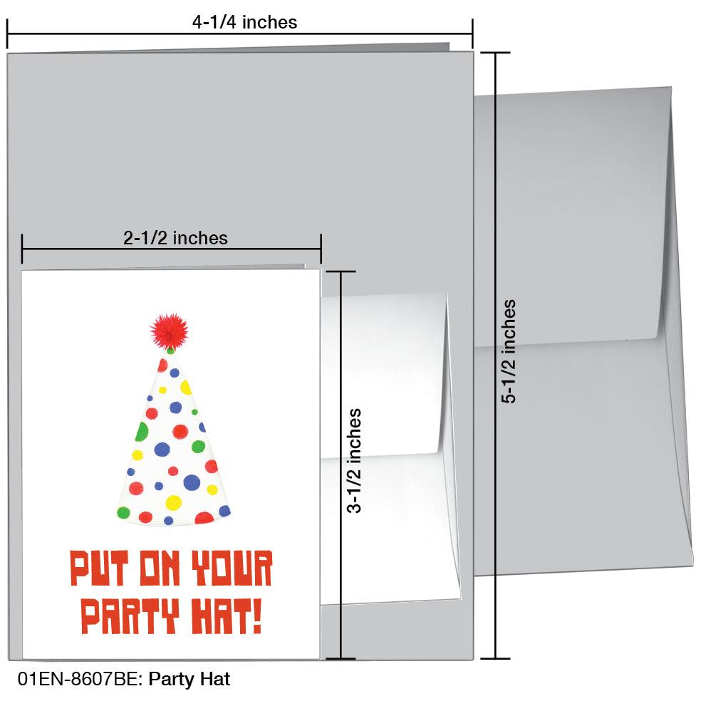 Party Hat, Greeting Card (8607BE)