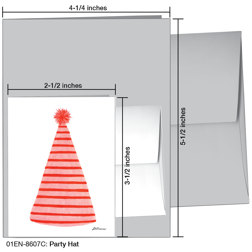 Party Hat, Greeting Card (8607C)