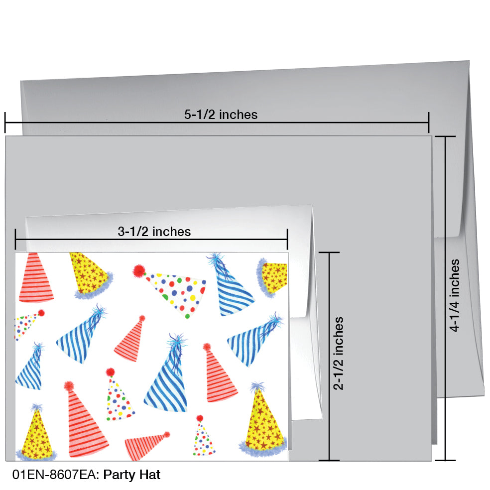 Party Hat, Greeting Card (8607EA)