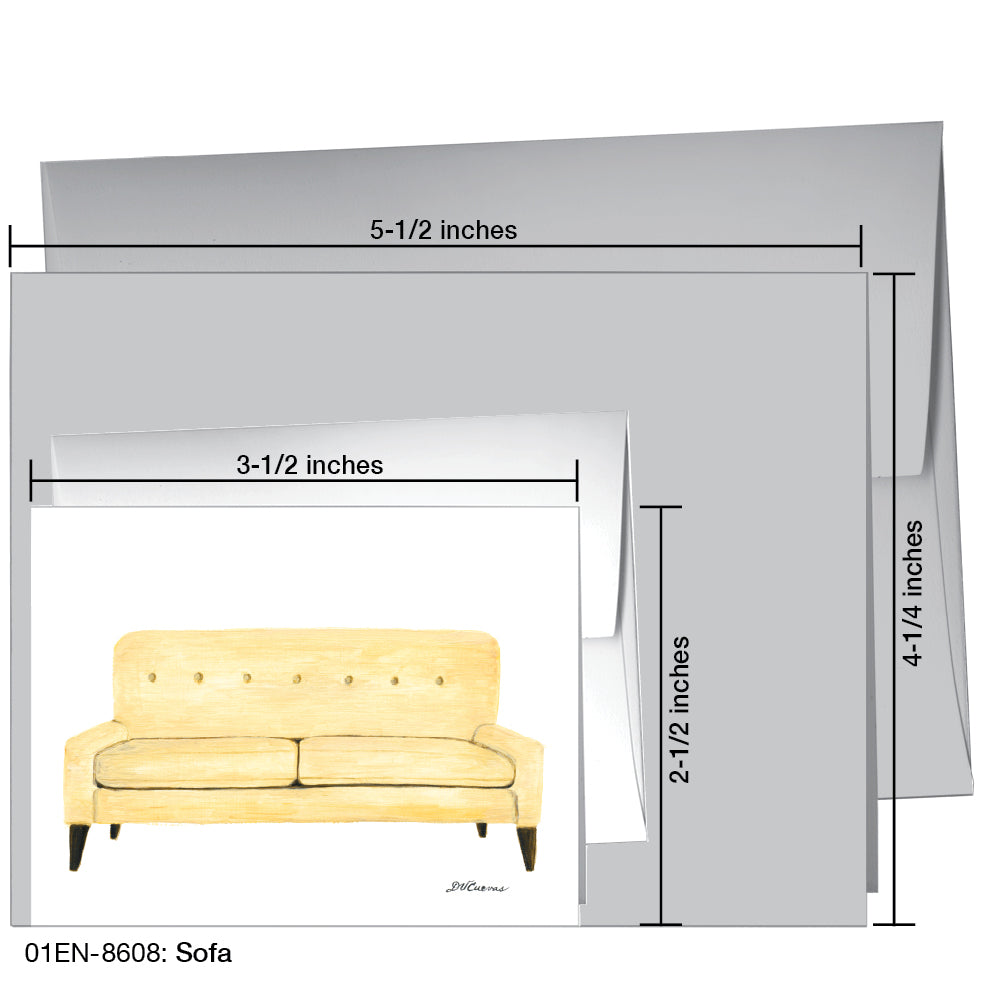 Sofa, Greeting Card (8608)