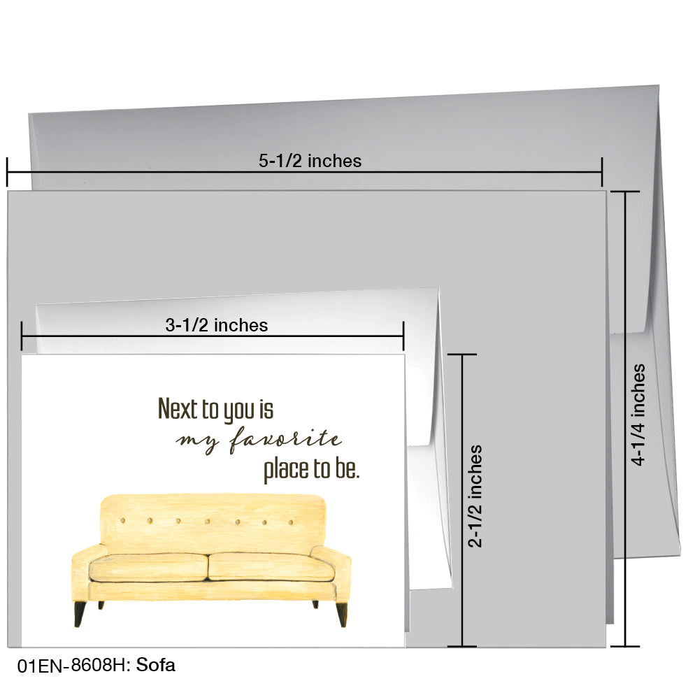 Sofa, Greeting Card (8608H)