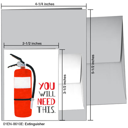 Extinguisher, Greeting Card (8610E)