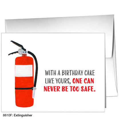 Extinguisher, Greeting Card (8610F)