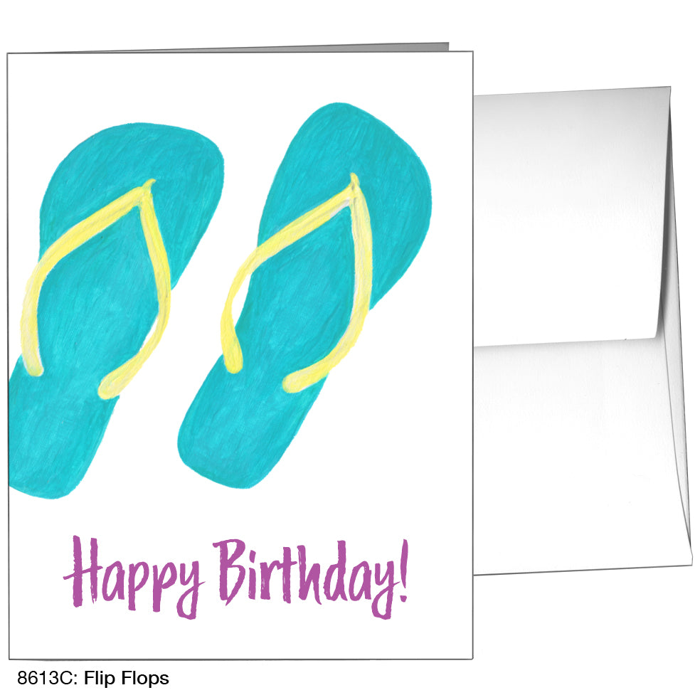 Flip Flops, Greeting Card (8613C)