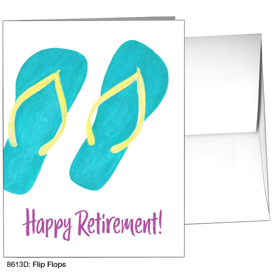 Flip Flops, Greeting Card (8613D)