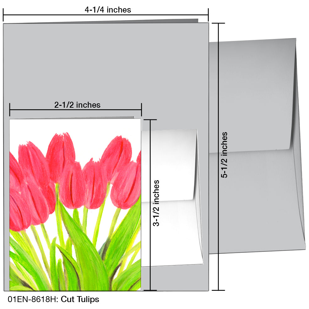 Cut Tulips, Greeting Card (8618H)