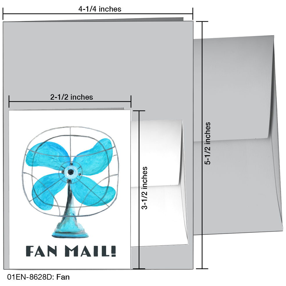 Fan, Greeting Card (8628D)