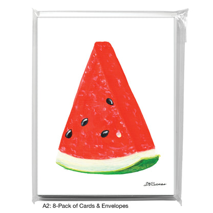 Watermelon Wedge, Greeting Card (8631)