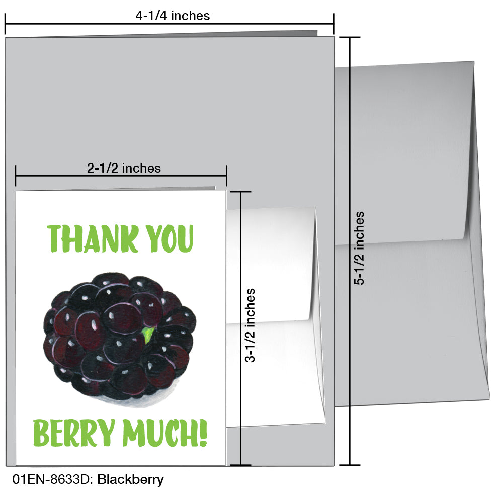 Blackberry, Greeting Card (8633D)