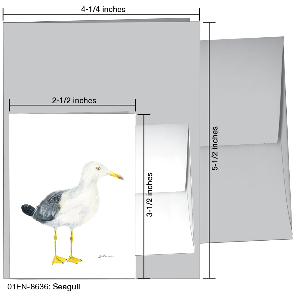 Seagull, Greeting Card (8636)