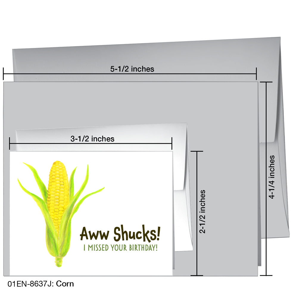 Corn, Greeting Card (8637J)