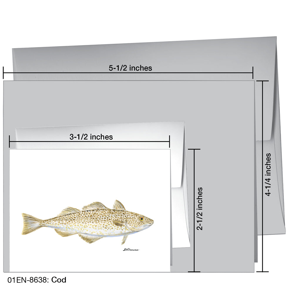 Cod, Greeting Card (8638)