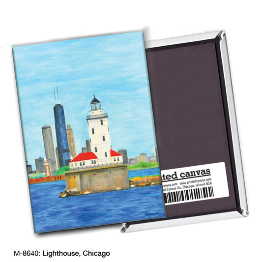 Lighthouse, Chicago, Magnet (8640)