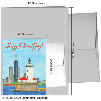 Lighthouse, Chicago, Greeting Card (8640BA)