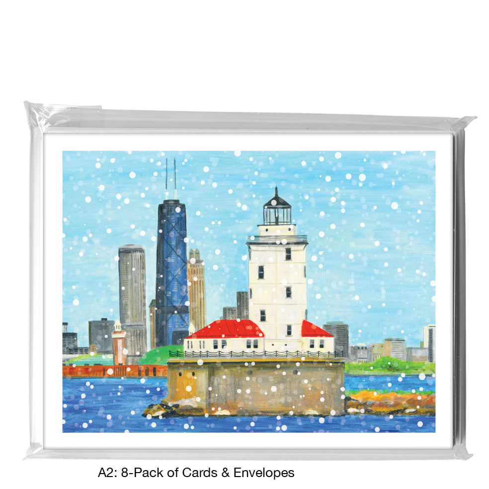 Lighthouse, Chicago, Greeting Card (8640D)