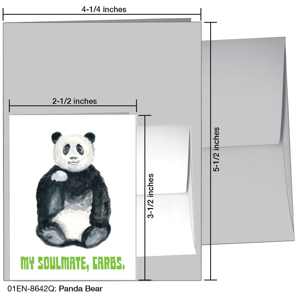 Panda Bear, Greeting Card (8642Q)