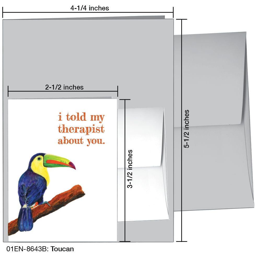 Toucan, Greeting Card (8643B)