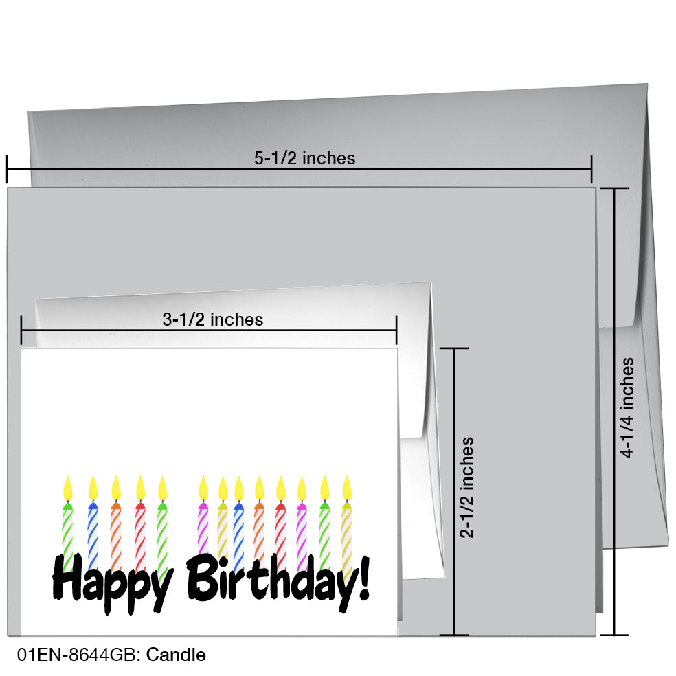 Candle, Greeting Card (8644GB)