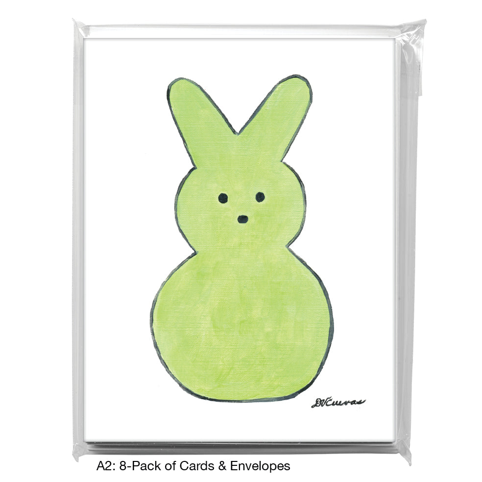 Peep - Green, Greeting Card (8648)