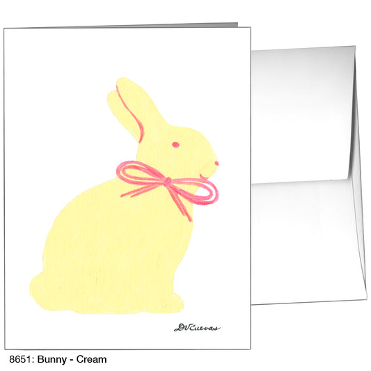 Bunny - Cream, Greeting Card (8651)