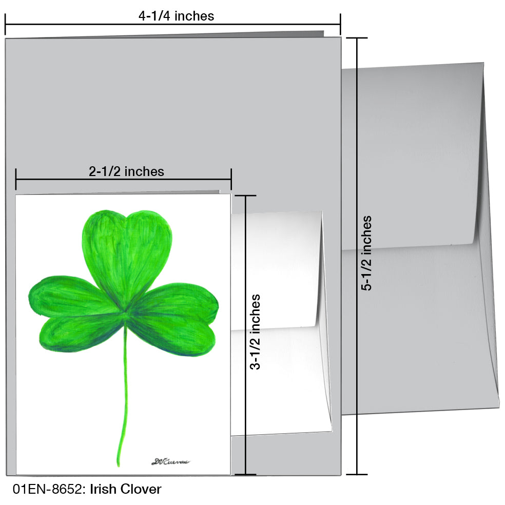 Irish Clover, Greeting Card (8652)