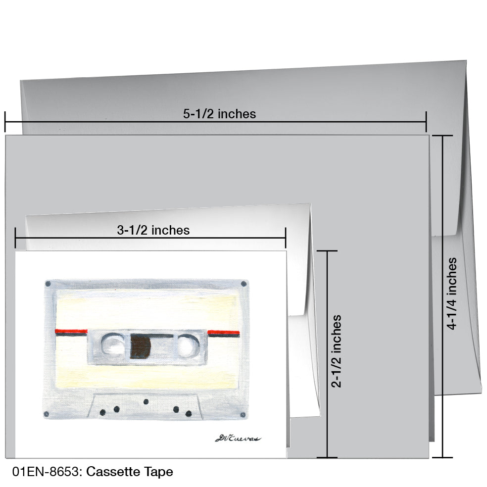 Cassette Tape, Greeting Card (8653)