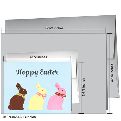 Bunnies, Greeting Card (8654A)