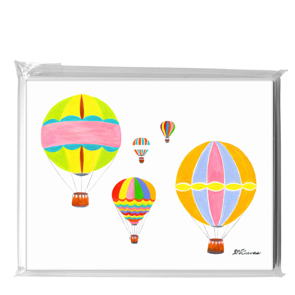 Balloons In Flight, Greeting Card (8657)