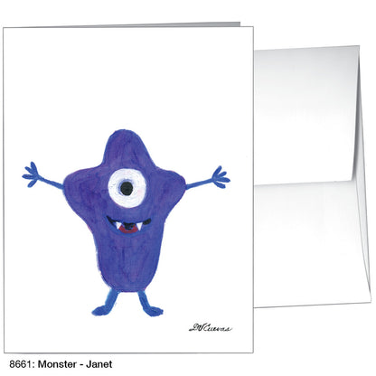 Monster - Janet, Greeting Card (8661)