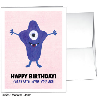 Monster - Janet, Greeting Card (8661G)