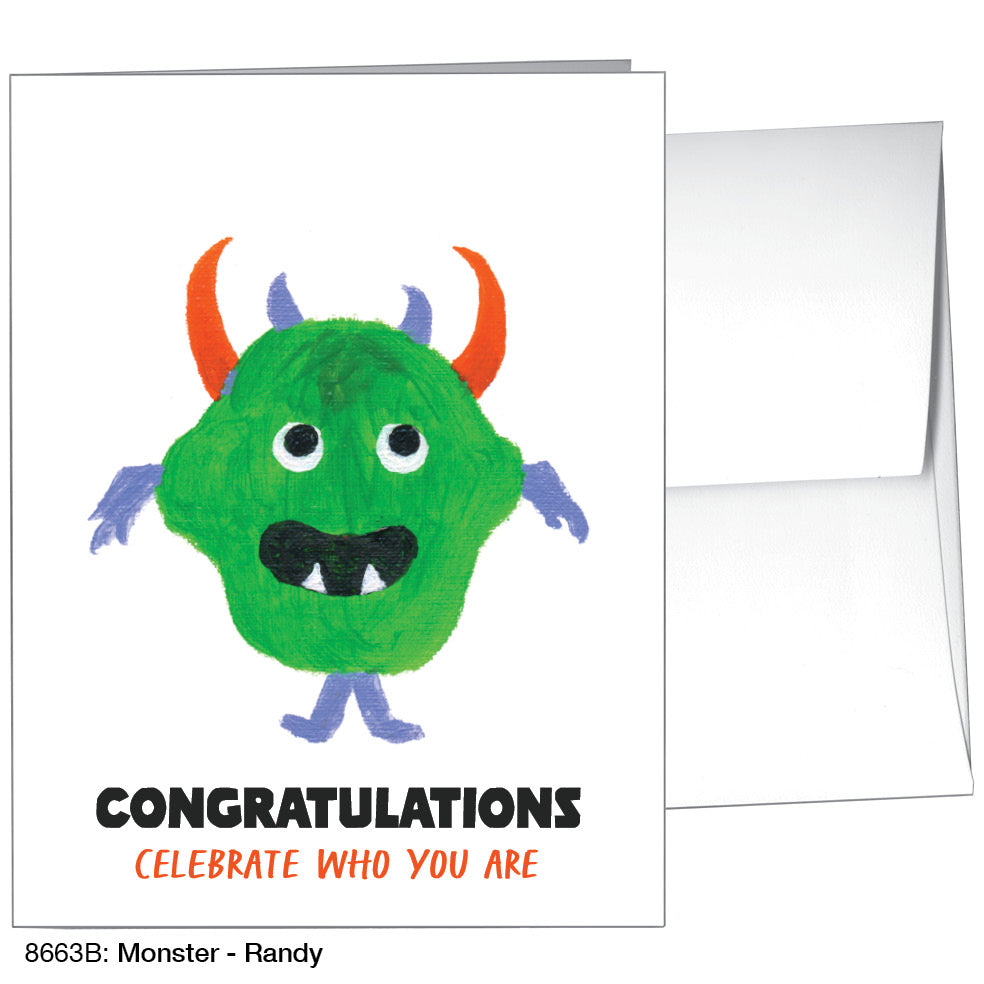 Monster - Randy, Greeting Card (8663B)