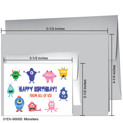 Monsters, Greeting Card (8668B)