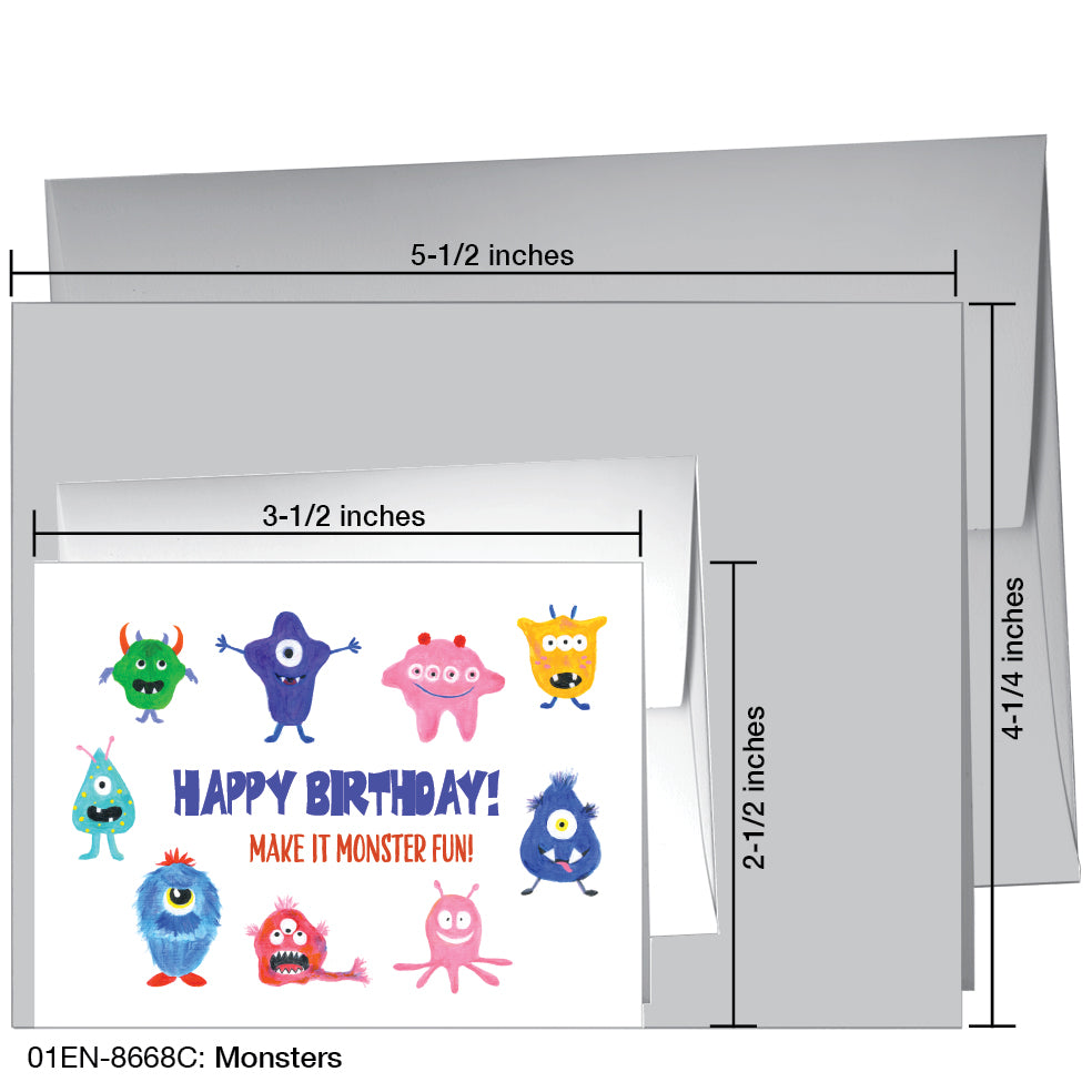 Monsters, Greeting Card (8668C)