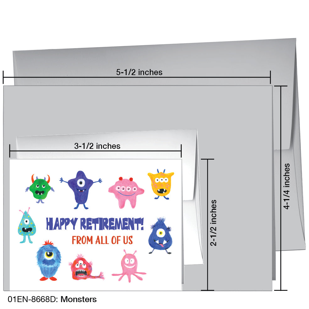 Monsters, Greeting Card (8668D)