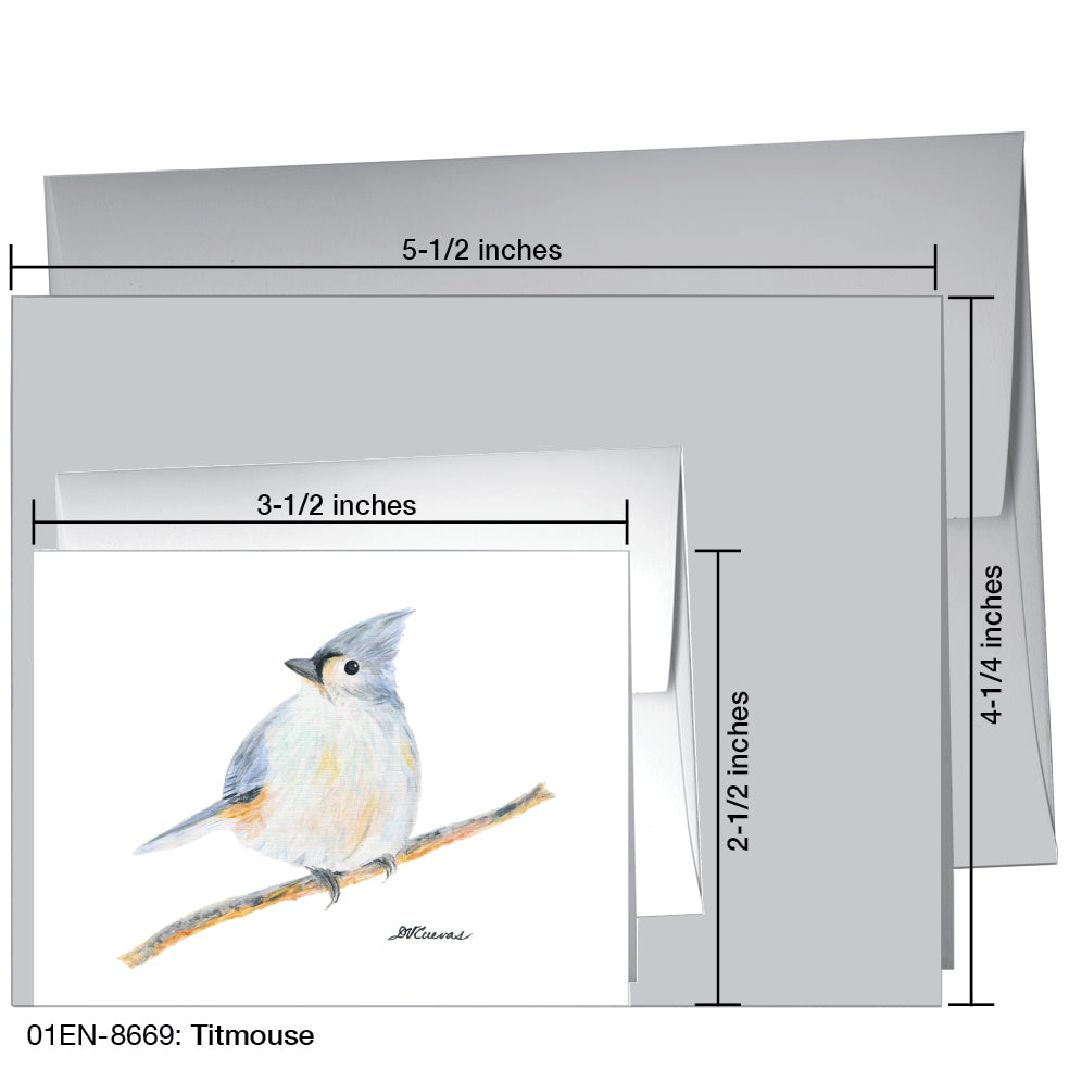 Titmouse, Greeting Card (8669)