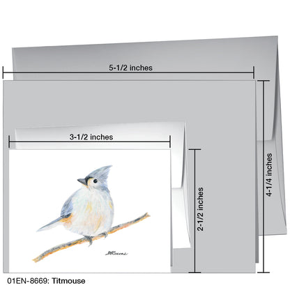 Titmouse, Greeting Card (8669)