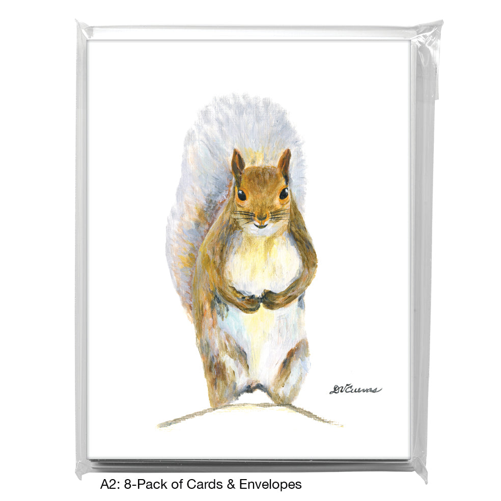 Squirrel in Thought, Greeting Card (8670)