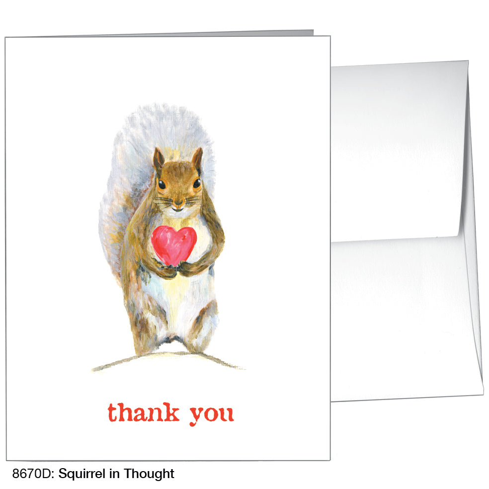 Squirrel in Thought, Greeting Card (8670D)