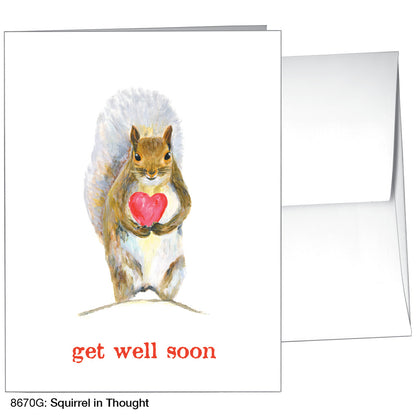 Squirrel in Thought, Greeting Card (8670G)