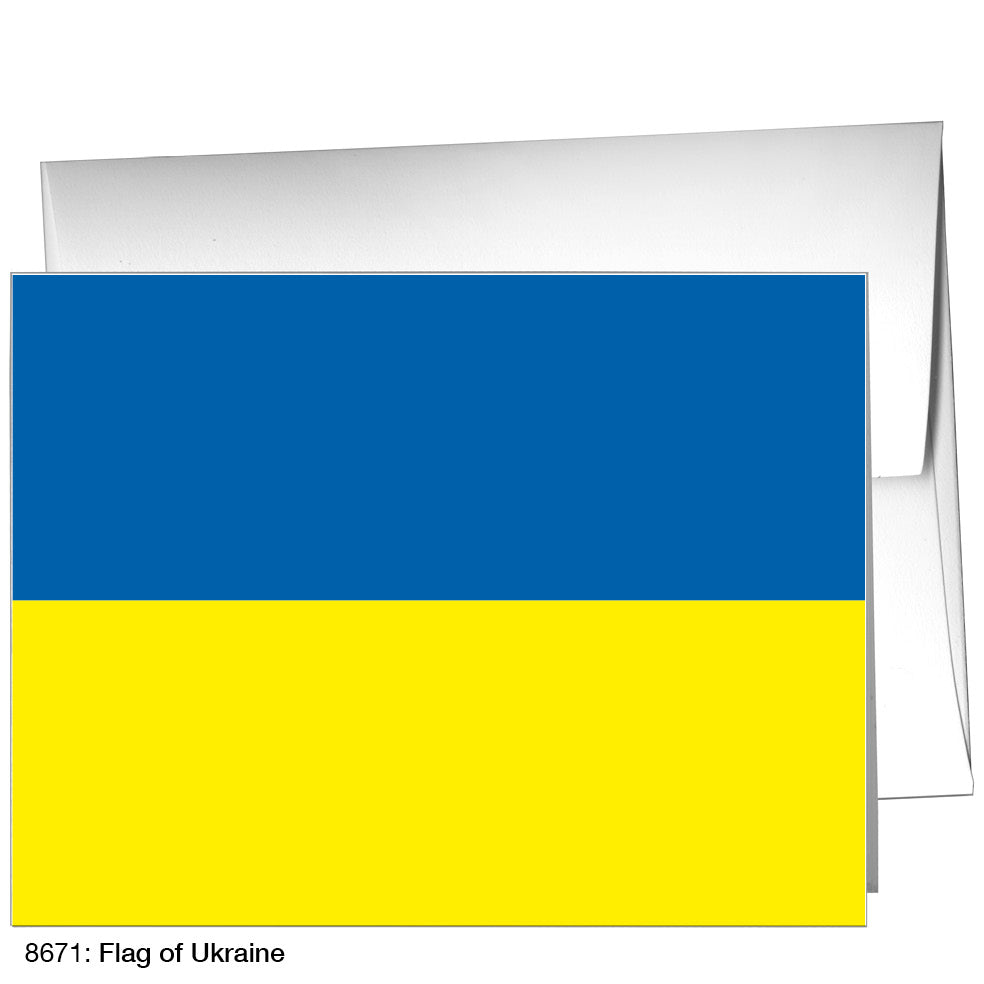 Flag of Ukraine, Greeting Card (8671)