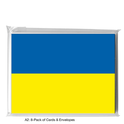 Flag of Ukraine, Greeting Card (8671)