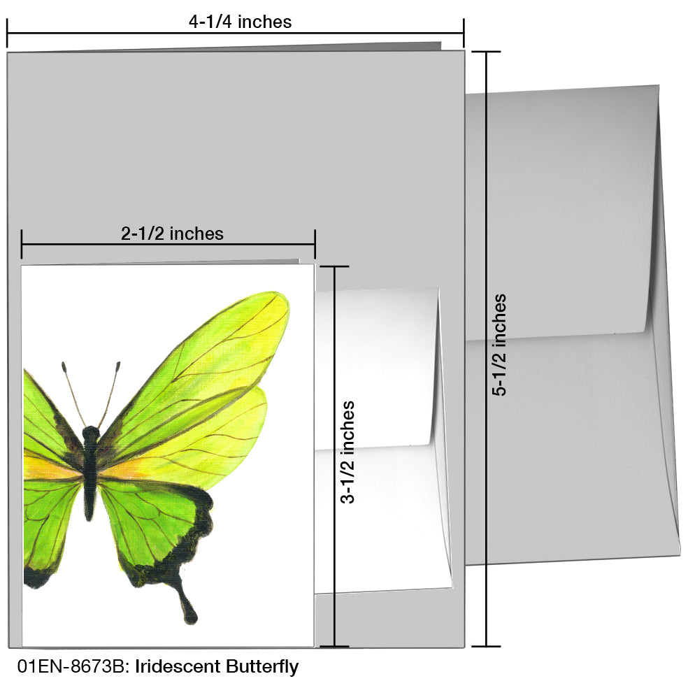 Iridescent Butterfly, Greeting Card (8673B)