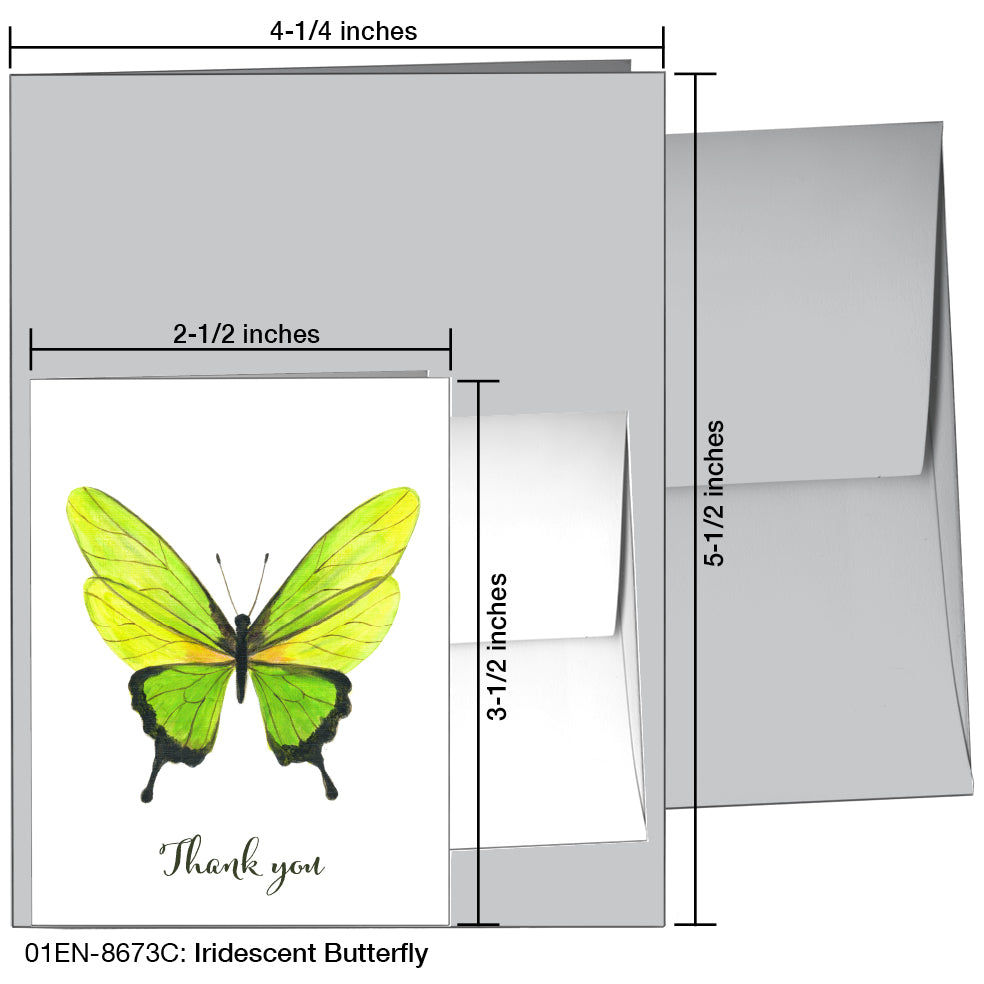 Iridescent Butterfly, Greeting Card (8673C)