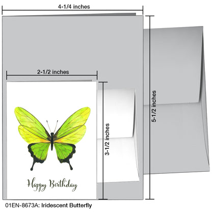 Iridescent Butterfly, Greeting Card (8673A)