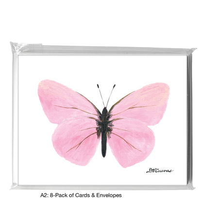 Lavender Pink Butterfly, Greeting Card (8674)